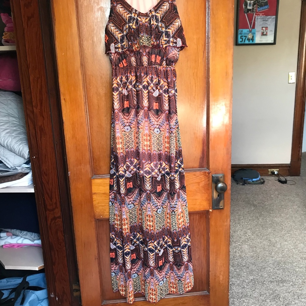 Boho Print Maxi Dress